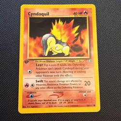 Pokemon TCG Cyndaquil Neo Genesis 1st Edition Common 40 HP 56/111_ - Image 1