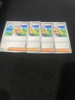 4x Lillie's Determination - 119/132 - ME01: Mega Evolution Pokemon Playset x4 - Image 1
