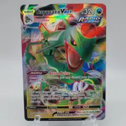 Pokemon Rayquaza VMAX Rapid Strike Full Art Holo Rare Evolving Skies 101/159 - Image 1