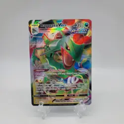 Pokemon Rayquaza VMAX Rapid Strike Full Art Holo Rare Evolving Skies 101/159 - Image 2