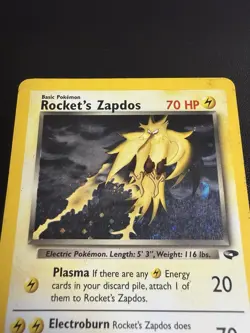 Pokemon Rocket's Zapdos Gym Challenge Holo Rare 15/132 English HP - Image 3