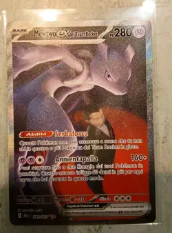 New Team Rocket’s Mewtwo Ex 281/217 Ascesa Eroica Pokemon Near Mint - Image 3