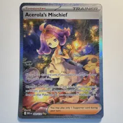 Pokemon TCG Acerola's Mischief Trainer Special Illustration Rare Holo 183/132 - Image 1