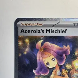 Pokemon TCG Acerola's Mischief Trainer Special Illustration Rare Holo 183/132 - Image 2