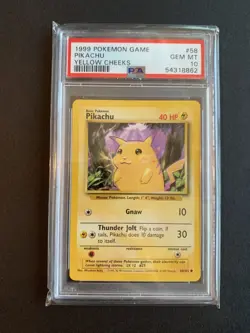 Pokemon Pikachu Base Set Unlimited 58/102 PSA 10 (54318862) - Image 1