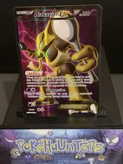 Pokemon Card Alakazam EX 117/124 Fates Collide Ultra Rare Full Art Played - Image 1