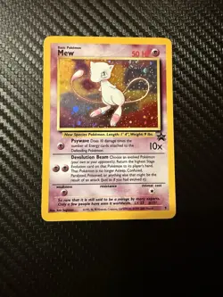 Pokemon TCG Black Star Promo Holo Card Mew #9 WOTC Damaged - Image 1