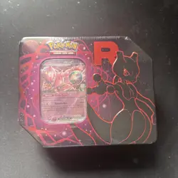 Pokemon TCG Team Rocket (Destined Rivals) Collectors Tin New SEALED Mewtwo Wow!! - Image 1