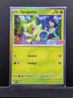 Sprigatito SVP 191 Horizons The Series Stamped Promo Sealed Pokemon TCG Card NM - Image 1