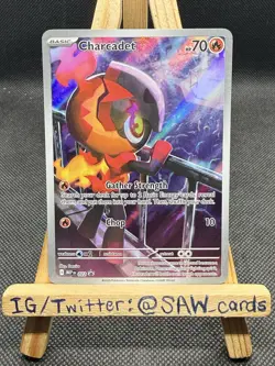 Pokemon Charcadet Black Star Promo ME Mega Evolution Holo 022 - Image 1