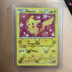 Pokemon Pikachu RC7/RC25 Reverse Holo Legendary Treasures Radiant Collection LP - Image 1