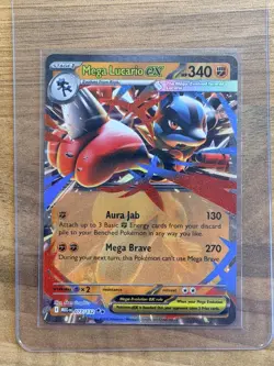 Pokemon Card Mega Lucario EX 077/132 Double Rare Mega Evolution Base Set NM - Image 1