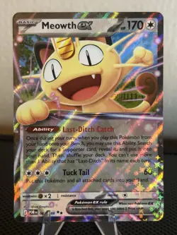 Meowth ex 62/88 Double Rare Pokemon Perfect Order ME03 2026 NM - Image 1