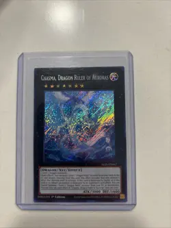 Yugioh! Chasma, Dragon Ruler of Auroras - ALIN-EN047 - Secret Rare - 1st Edition - Image 1