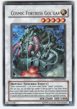 Cosmic Fortress Gol'Gar Ultra Rare Crimson Crisis CRMS-EN044 NM - Image 1