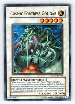 Yugioh Cosmic Fortress Gol'Gar CRMS-EN044 Ultra Rare - NM 💎 - Image 1