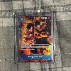 One Piece OP08-052 Portgas.D. Ace Treasure Rare TR OP10 Alt Art NM Card - Image 1