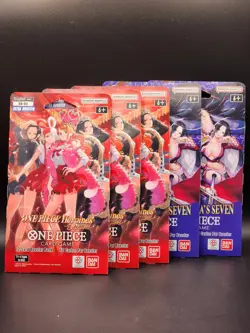 One Piece TCG 3x EB-03 & 2x OP14 The Azure Sea's Seven Sleeved Booster Pack #3 - Image 1