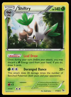 Shiftry 7/106 Holo Rare XY - Flashfire Pokemon Card - Image 1