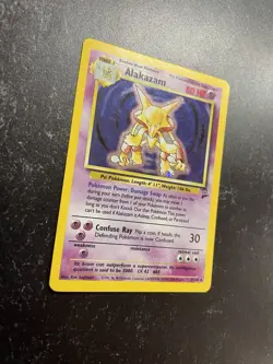 Alakazam Pokemon Card 1/130 Base Set 2 Holo Unlimited Rare 1999-2000 - Image 2