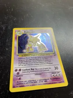 Alakazam Pokemon Card 1/130 Base Set 2 Holo Unlimited Rare 1999-2000 - Image 4