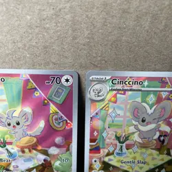 Pokemon Card Duo Lot- Temporal Forces Minccino 182/162 & Cinccino 183/162 NM - Image 3