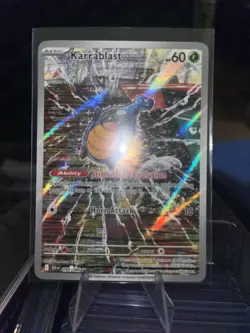 Karrablast 094/086 Pokemon TCG SV Black Bolt Illustration Rare Card NM ENGLISH - Image 1