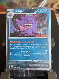 Double Swirl 🌀🌀 Gengar Promo Card Pokemon Perfect Order Stamped 050/088 SEALED - Image 5