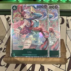 Uta OP13-023 Foil Super Rare Carrying On His Will One Piece Card Game - Image 1