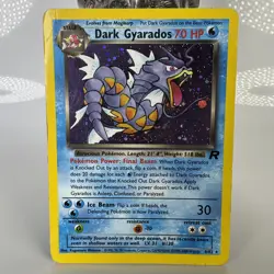 Dark Gyarados 8/82 Holo Team Rocket Pokemon Card WOTC MP - Image 1