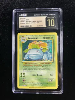 Venusaur 003/034 Trading Card Game Classic Holo Pokemon CGC Pristine 10 - Image 1