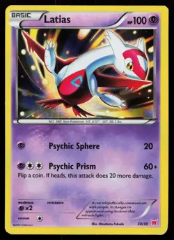 Latias (#30 Holo) 30/30 Common XY Trainer Kit: Latias & Latios Pokemon Card - Image 1