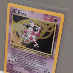 Pokemon TCG Mr. Mime Jungle 6/64 Holo Rare Unlimited Psychic Card Wizards LP/NM - Image 3