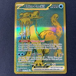 Chien-Pao EX 242/091 Gold Hyper Rare Card Paldean Fates - Image 1