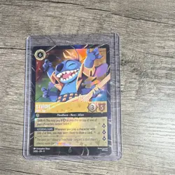 2026 Epcot Disney Lorcana Stitch - Rock Star Foil Character Card - Image 1