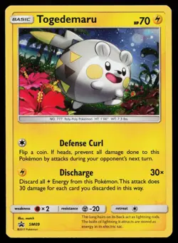Togedemaru SM09 Promo SM Promos Cosmos Holo Pokemon Card - Image 1