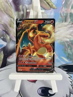 Pokemon TCG Charizard v Brilliant Stars Holo Card 017/172 NM - Image 1