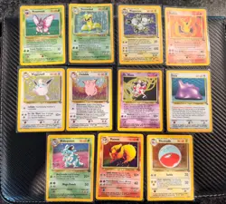 Pokemon Base Set Holo Lot 11 Cards… Electrode Nidoqueen Ditto - Image 1
