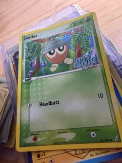 Seedot 60/100 Stamped Holo Ex Crystal Guardians Pokemon Card MINT - Image 1