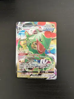 Pokemon TCG Rayquaza VMAX Holo Ultra Rare Card Crown Zenith 101/159 NM Condition - Image 1