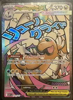 BEAUTIFUL RARE Mega Dragonite EX 271/217 ASCEn Holo Pokemon TCG Card HP 370 DOM - Image 1