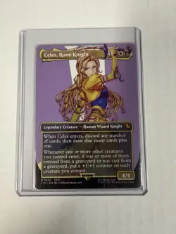 MTG Celes, Rune Knight - Borderless - FINAL FANTASY Commander - Image 2