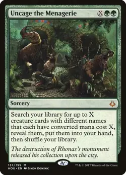 1x Uncage the Menagerie LP Eng MTG - Hour of Devastation - Image 1