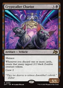 1x Cryptcaller Chariot - Foil NM Eng MTG - Aetherdrift - Image 1