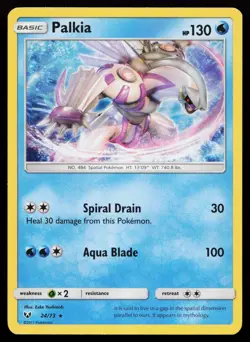 Palkia 24/73 Holo Rare Shining Legends Pokemon Card - Image 1
