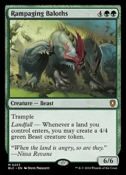 1x Rampaging Baloths NM Eng MTG - Bloomburrow Commander - Image 1