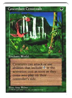 Magic The Gathering MTG CHRONICLES 1995 CHR #60 Concordant Crossroads x1 LP NM - Image 1