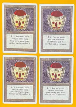 MTG JANDOR'S RING (x4) Revised (OldManMTG 011-385) - Image 1