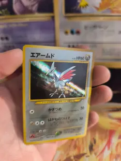 Pokemon Karte Card Skarmory Panzaeron Neo Genesis Holo japanese Exc-NM Swirl - Image 3