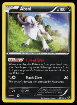 Absol 40/108 Holo Rare XY - Roaring Skies Pokemon Card - Image 1